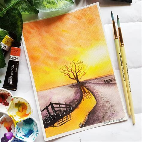 Watercolor Painting Landscape Drawing Easy - jhayrshow