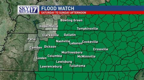 Flood Watch, Flood Advisories remain for much of Middle Tennessee | WZTV