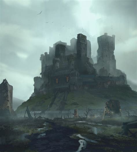 Moat Cailin | Fantasy castle, Fantasy landscape, Fantasy city