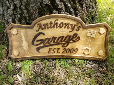 Personalized Garage Sign Shop Sign Established Personalized | Etsy