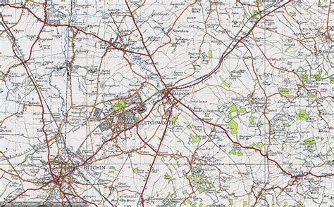 Historic Ordnance Survey Map of Baldock, 1946