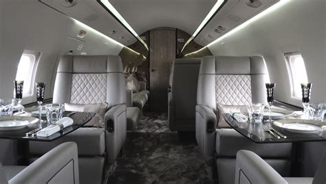 Luxury Private Jet Interior