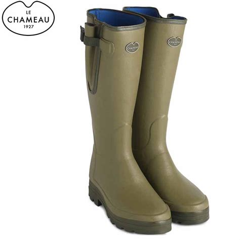 Le Chameau Vierzonord Light Green (B200) Neoprene Lined Boots - Bagnall ...