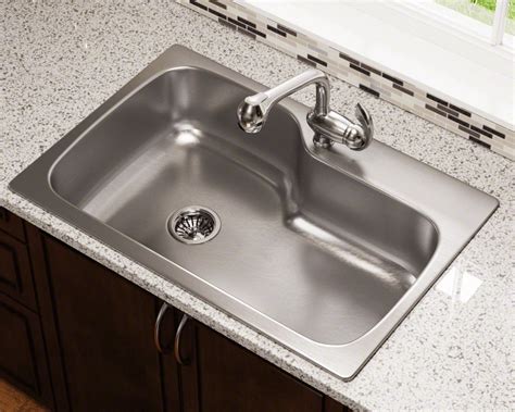 MX346DM Single Bowl Dual-Mount Stainless Steel Sink