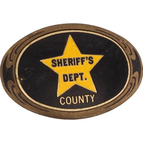 Brass County Sheriff Department Badge Law Enforcement Deputy - Etsy