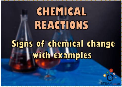 What are Chemical Reactions and Signs of a Chemical Change | @ STEAMism