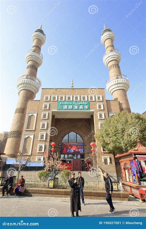 Facade of the Erdaoqiao Mosque in Urumqi Grand Bazaar, Adobe Rgb ...