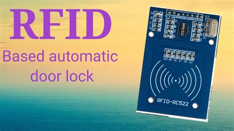 RFID based automatic door lock || interfacing RFID with aurduino || biomatric door lock - YouTube