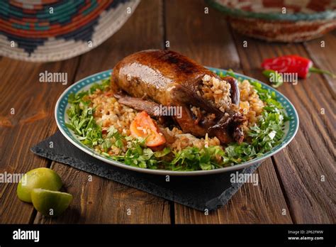 Arabic Cuisine; Egyptian traditional stuffed pigeon or "Hamam Mahshi ...