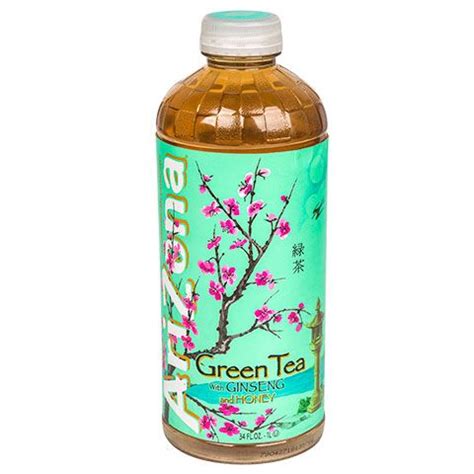 Arizona Green Tea with Honey and Ginseng, 34-oz. Bottles Iced Tea ...