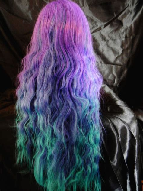 Long Green Purple And Blue Ombre Hair Pictures, Photos, and Images for Facebook, Tumblr ...