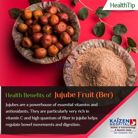 #HealthTip Health Benefits of Jujube Fruit (Ber) Jujubes are a ...