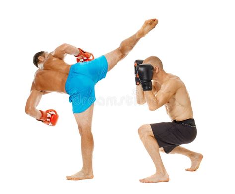 Kickboxing girls sparring stock image. Image of clinching - 148335371