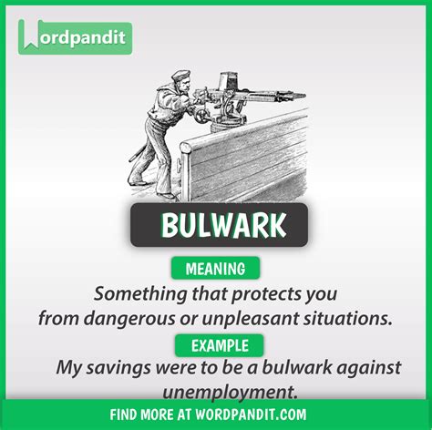 Word of the Day: Bulwark: https://wordpandit.com/bulwark/ Slang English, English Idioms, English ...