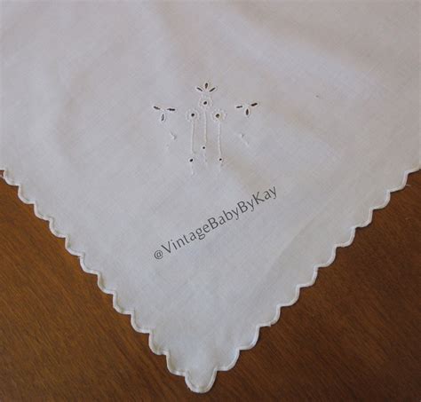 White on White Embroidered Tablecloth, Vintage Card Table Cloth With ...