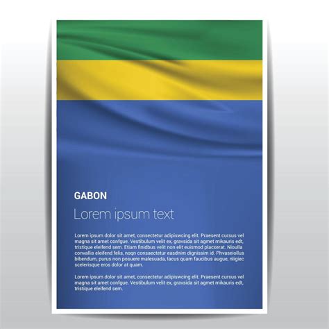 Gabon flag design vector 13347859 Vector Art at Vecteezy