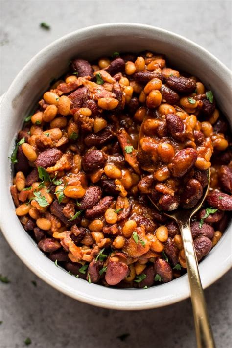 Easy Baked Beans with Bacon • Salt & Lavender