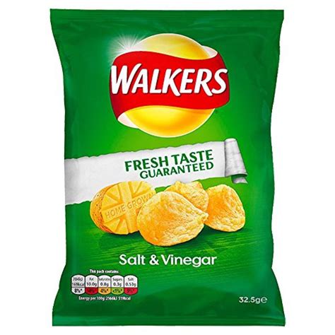 Walkers Salt and Vinegar Crisps 32.5 g | Approved Food