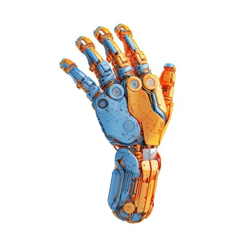 Premium AI Image | Robot hand isolated on background with Generative AI