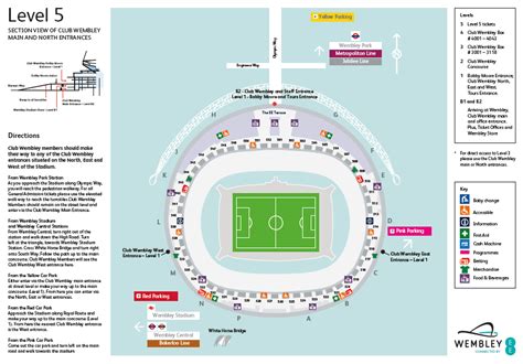 Level 5 Stadium Map - All seats starting with a 5 : Wembley Support Portal