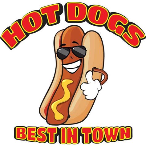 hot dogs all beef Concession Decal sign cart trailer stand sticker equipment - Walmart.com ...