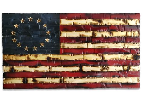 Betsy Ross Legacy Flag 59x32 | American flag wood, American flag art, Wood flag