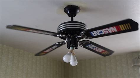 Nascar ceiling fan - YouTube