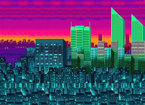 Pixel City Wallpapers - Wallpaper Cave