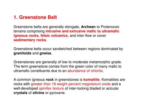 PPT - Archean Greenstone Belt PowerPoint Presentation, free download ...