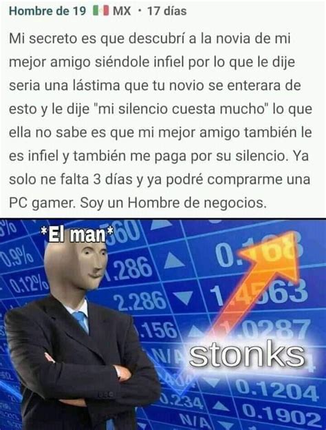 MEME CHISTOSO STONKS | Memes, Meme chistosos, Chistoso