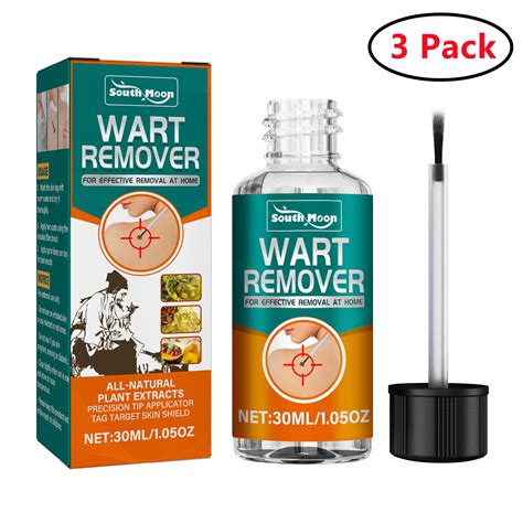 3 Pack Wart and HPV Removal, Foot and Genital Skin Wart Removal, Painless Advanced Formula ...