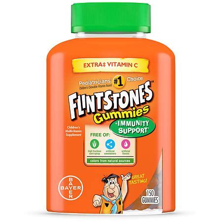 Flintstones Immunity Support + C, Children's Multivitamin Gummies | Walgreens