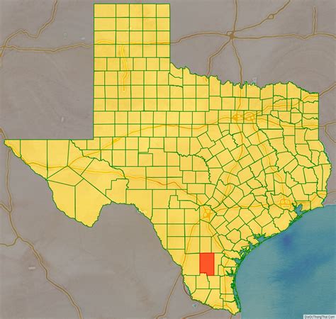 Map of Duval County, Texas - Thong Thai Real