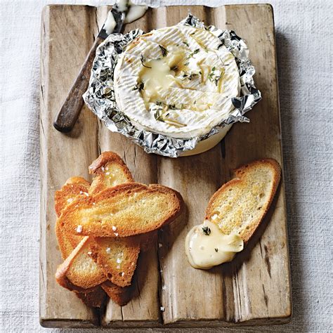 Baked Camembert With Thyme & Garlic Recipe | Epicurious