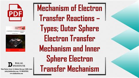 Mechanism of Electron Transfer Reactions – Types; Outer Sphere Electron ...