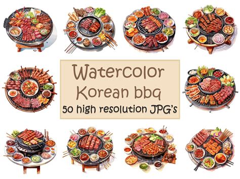 Korean Barbecue Clipart Korean Food Korean Bbq Korea Food Wallpaper Korea Clip Art 50 High ...