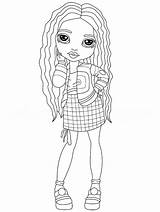 Rainbow High Coloring Pages  Free Printable For Kids sketch template