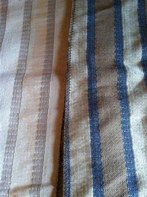 Striped Vintage upholstery fabric sample by ThimblelandCreations