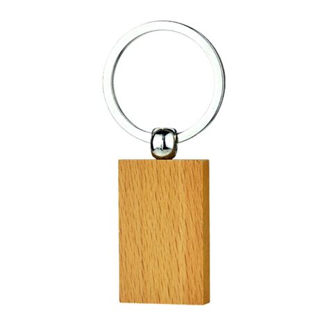 Blank Laser Engraving Keychain Custom Wooden Logo Key Chains - Wood ...