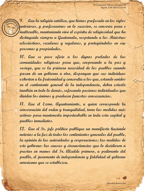 ¿Qué dice el Acta de Independencia de 1821? - Blogs UNAH