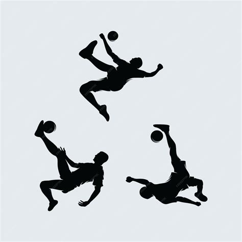 Premium Vector | Collection of soccer player logo design