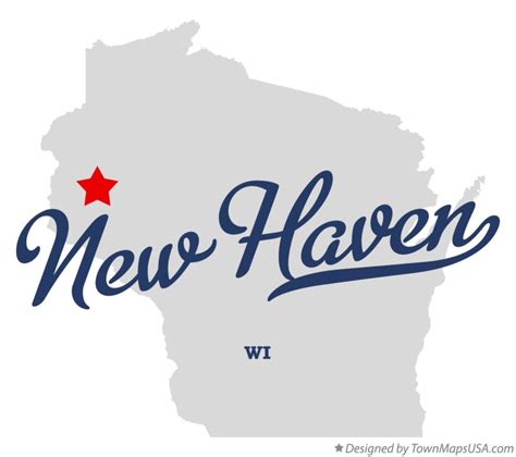 Map of New Haven, Dunn County, WI, Wisconsin