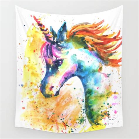 Unicorn Tapestry Unicorn Hanging Gifts for Graduates Unicorn Painting Valentine's Day Gift ...