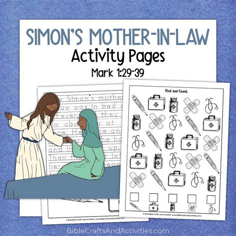 Jesus Heals Simon's Mother-in-Law Activity Pages - Bible Crafts Shop