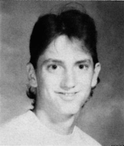 Eminem in the 1990s When He Had Long Black Hair . Yearbook Photo : r ...