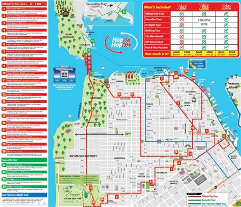 Hop On Hop Off Bus San Francisco Route Map - Living Room Design 2020