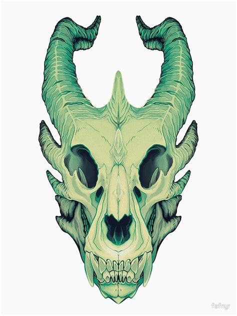 "Dragon Skull" Essential T-Shirt for Sale by The Honeytome | Animal ...