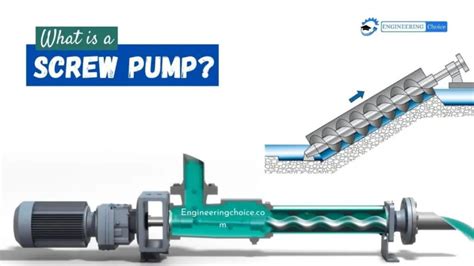 What is Screw Pump? | How Do Screw Pump Work? - Engineering Choice