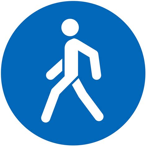 Pedestrian crossing road sign template 11004073 Vector Art at Vecteezy