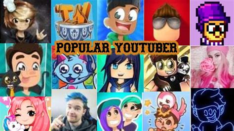 15 MOST POPULAR ROBLOX YOUTUBER - YouTube